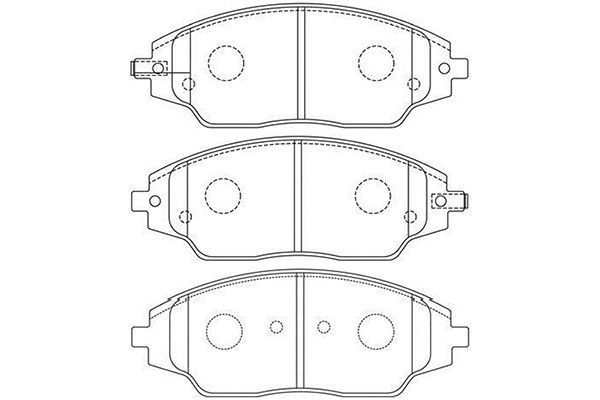 KAVO PARTS Комплект тормозных колодок, дисковый тормоз BP-1018